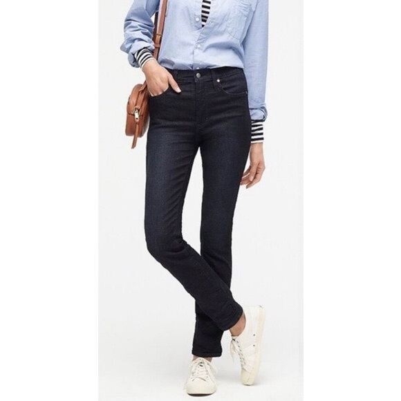 ✨J.Crew Point Sur hightower straight Sz 28 jean in Midnight Sky wash - Picture 1 of 9
